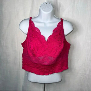 Torrid NWT Pink Lace Bralette Size 00